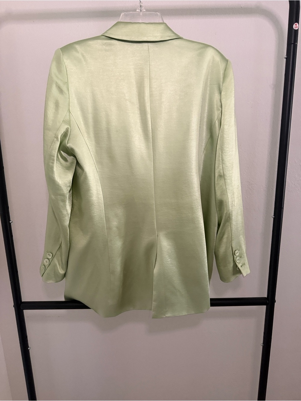 Vince Camuto Satin Sage Green Blazer - Picture 2 of 4